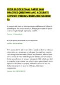 SCCJA BLOCK 1 FINAL PAPER 2026&NewLine;PRACTICE QUESTIONS AND ACCURATE&NewLine;ANSWERS PREMIUM RESOURCE GRADED&NewLine;A&plus;
