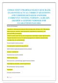 USMLE STEP 1 PHARMACOLOGY QUIZ BANK &NewLine;EXAM WITH ACTUAL CORRECT QUESTIONS &NewLine;AND VERIFIED DETAILED ANSWERS&vert; &NewLine;CURRENTLY TESTING VERSION &vert; ALREADY &NewLine;GRADED A&plus;&vert;EXPERT VERIFIED FOR &NewLine;GUARANTEED PASS 2026
