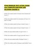 SCH4U BUNDLED TESTS ACTUAL EXAMS&NewLine;2026 COMPLETE QUESTIONS AND&NewLine;SOLUTIONS GRADED A&plus;