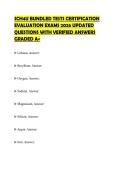 SCH4U BUNDLED TESTS CERTIFICATION&NewLine;EVALUATION EXAMS 2026 UPDATED&NewLine;QUESTIONS WITH VERIFIED ANSWERS&NewLine;GRADED A