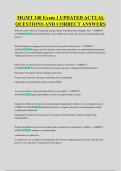 MGMT 340 Exam 1 UPDATED ACTUAL &NewLine;QUESTIONS AND CORRECT ANSWERS