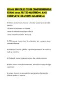 SCH4U BUNDLED TESTS COMPREHENSIVE&NewLine;EXAMS 2026 TESTED QUESTIONS AND&NewLine;COMPLETE SOLUTIONS GRADED A&plus;
