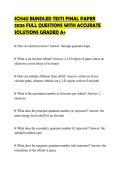 SCH4U BUNDLED TESTS FINAL PAPER&NewLine;2026 FULL QUESTIONS WITH ACCURATE&NewLine;SOLUTIONS GRADED A&plus;