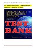 Test Bank for Essentials of MIS&comma; 17th Edition&comma; Kenneth C&period; &NewLine;Laudon Jane P&period; Laudon&period; All 12 Chapters