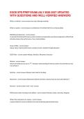 EXOS XPS PREP EXAM JULY 2026-2027 UPDATED WITH QUESTIONS AND WELL-VERIFIED ANSWERS&period;&NewLine;&NewLine;