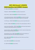 AERT 2810 Ground 3 UPDATED EXAM &NewLine;Questions And CORRECT Answers