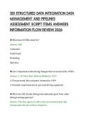 SDI STRUCTURED DATA INTEGRATION DATA&NewLine;MANAGEMENT AND PIPELINES&NewLine;ASSESSMENT SCRIPT ITEMS ANSWERS&NewLine;INFORMATION FLOW REVIEW 2026