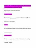NCE&sol;LPC Exam Study Guide&vert; Answered 100&percnt; correctly&vert; 2026-2027