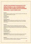 ATI RN Concept-Based Assessment Level 1 Online Practice A &vert; 100&plus; Complete Exam Questions with Verified Answers & Detailed Rationales &vert; Latest Update 2026