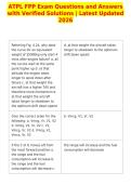 ATPL FPP Exam Questions and Answers&NewLine;with Verified Solutions &vert; Latest Updated&NewLine;2026