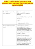 Canadian ATPL Exam Questions and&NewLine;Answers with Verified Solutions &vert; Latest&NewLine;Updated 2026