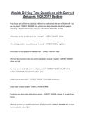 Airside Driving Test Questions with Correct Answers 2026-2027