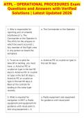 ATPL - OPERATIONAL PROCEDURES Exam&NewLine;Questions and Answers with Verified&NewLine;Solutions &vert; Latest Updated 2026