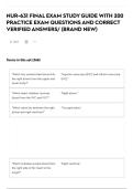 NUR-631 FINAL EXAM STUDY GUIDE WITH 200 PRACTICE EXAM QUESTIONS AND CORRECT VERIFIED ANSWERS&sol; &lpar;BRAND NEW&rpar;&NewLine;
