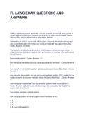FL LAWS EXAM QUESTIONS AND ANSWERS