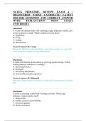 NCLEX PEDIATRIC REVIEW EXAM 4 &vert;&NewLine;REGISTERED NURSE CANDIDATE&vert; LATEST&NewLine;2025-2026 QUESTION AND CORRECT ANSWER&NewLine;WITH&NewLine;EXPLANATION