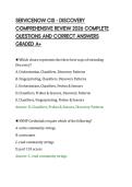 SERVICENOW CIS - DISCOVERY&NewLine;COMPREHENSIVE REVIEW 2026 COMPLETE&NewLine;QUESTIONS AND CORRECT ANSWERS&NewLine;GRADED A&plus;&NewLine;