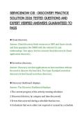 SERVICENOW CIS - DISCOVERY PRACTICE&NewLine;SOLUTION 2026 TESTED QUESTIONS AND&NewLine;EXPERT VERIFIED ANSWERS GUARANTEED TO&NewLine;PASS&NewLine;