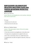 SERVICENOW CIS DISCOVERY&NewLine;PRACTICE SOLUTION PACK 2026&NewLine;TESTED QUESTIONS WITH FULL&NewLine;ANSWERS&NewLine;