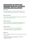 SERVICENOW CIS DISCOVERY&NewLine;QUESTION BANK 2026 ACCURATE&NewLine;ANSWERS AND FULL REVIEW