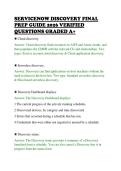 SERVICENOW DISCOVERY FINAL&NewLine;PREP GUIDE 2026 VERIFIED&NewLine;QUESTIONS GRADED A&plus;&NewLine;