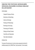 COMSAE PHASE 1 FORM 113 PRACTICE EXAM &ndash; QUESTIONS AND ANSWERS &vert; &NewLine;VERIFIED AND WELL DETAILED ANSWERS &vert; PLUS RATIONALES &vert; DOWNLOAD AND &NewLine;PASS &vert; LATEST EXAM UPDATE