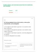 FLORIDA DENTAL LAW AND RULES EXAM PRACTICE QUESTIONS AND ANSWERS