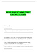 NR 328 WK 1 PP LECTURE GROWTH & DEVELOPMENT NCLEX QUESTIONS WITH COMPLETE ANSWERS