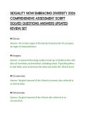 SEXUALITY NOW EMBRACING DIVERSITY 2026&NewLine;COMPREHENSIVE ASSESSMENT SCRIPT&NewLine;SOLVED QUESTIONS ANSWERS UPDATED&NewLine;REVIEW SET