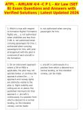 ATPL - AIRLAW 4&sol;4 -C P L - Air Law &lpar;SET&NewLine;B&rpar; Exam Questions and Answers with&NewLine;Verified Solutions &vert; Latest Updated 2026