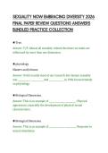 SEXUALITY NOW EMBRACING DIVERSITY 2026&NewLine;FINAL PAPER REVIEW QUESTIONS ANSWERS&NewLine;BUNDLED PRACTICE COLLECTION&NewLine;