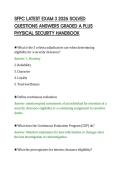 SFPC LATEST EXAM 3 2026 SOLVED&NewLine;QUESTIONS ANSWERS GRADED A PLUS&NewLine;PHYSICAL SECURITY HANDBOOK&NewLine;