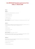 ALL HESI EXIT Questions and Answers Test &NewLine;Bank&semi; A&plus; Rated Guide