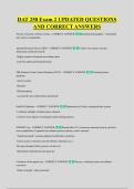 DAT 250 Exam 2 UPDATED QUESTIONS &NewLine;AND CORRECT ANSWERS