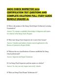 SMOG CHECK INSPECTOR 2026&NewLine;CERTIFICATION TEST QUESTIONS AND&NewLine;COMPLETE SOLUTIONS FULL STUDY GUIDE&NewLine;BUNDLE GRADED A&plus;