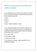 WGU D317 COMPTIA EXAM QUESTIONS WITH CORRECT ANSWERS