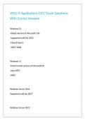 WGU IT Applications D317 Exam Questions With Correct Answers 