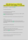 HED 400 Final Exam UPDATED &NewLine;QUESTIONS AND CORRECT ANSWERS