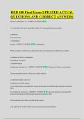 HED 400 Final Exam UPDATED ACTUAL &NewLine;QUESTIONS AND CORRECT ANSWERS