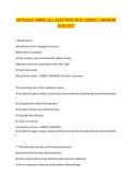 HISTOLOGY NBME FULL QUESTIONS WITH CORRECT ANSWERS 2026&sol;2027