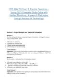 ISYE 6644 OH Exam 2  Practice Questions &ndash; Spring 2025 Complete Study Guide with Verified Questions&comma; Answers & Rationales&period; Georgia Institute Of Technology&period;