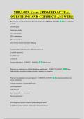 MBG 4020 Exam UPDATED ACTUAL &NewLine;QUESTIONS AND CORRECT ANSWERS