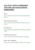 SOC 200 KEY TESTED II COMPREHENSIVE&NewLine;STUDY SHEET 2026 SOLVED QUESTIONS&NewLine;PREMIUM BUNDLE&NewLine;