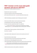 NRF Customer Service Exam Study Guide Questions and Answers Verified Solutions