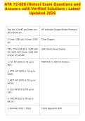 ATR 72-600 &lpar;Notes&rpar; Exam Questions and&NewLine;Answers with Verified Solutions &vert; Latest&NewLine;Updated 2026