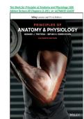 Test Bank For Principles of Anatomy and Physiology 16th Edition by Gerard J&period; Tortora&comma; All Chapters 1 - 29&comma; Verified Newest Version