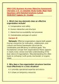 WGU C201 Business Acumen Objective Assessment &lpar;Versions 1-3&rpar; &ndash;& complete Study Guide &vert;High Yield Questions with Detailed Solutions &vert;Latest 2026&sol;2027 Update &vert;A&plus; Graded