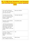 Atr 72-600 Exam Questions and Answers&NewLine;with Verified Solutions &vert; Latest Updated&NewLine;2026