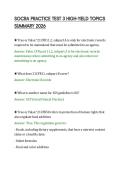 SOCRA PRACTICE TEST 3 HIGH-YIELD TOPICS&NewLine;SUMMARY 2026&NewLine;