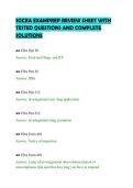 SOCRA EXAMPREP REVIEW SHEET WITH&NewLine;TESTED QUESTIONS AND COMPLETE&NewLine;SOLUTIONS